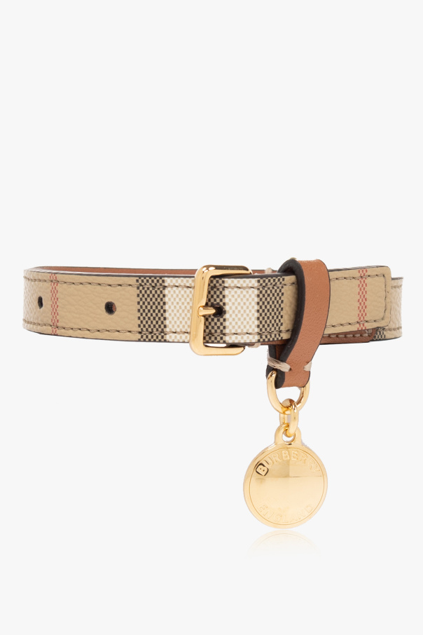 Burberry leather dog collar hotsell